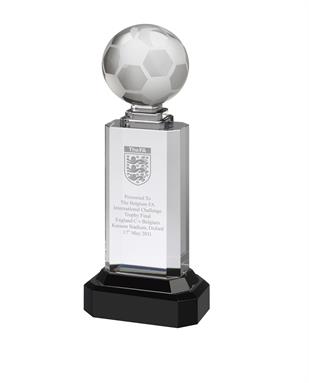 AC95 Engraved Crystal Football Award